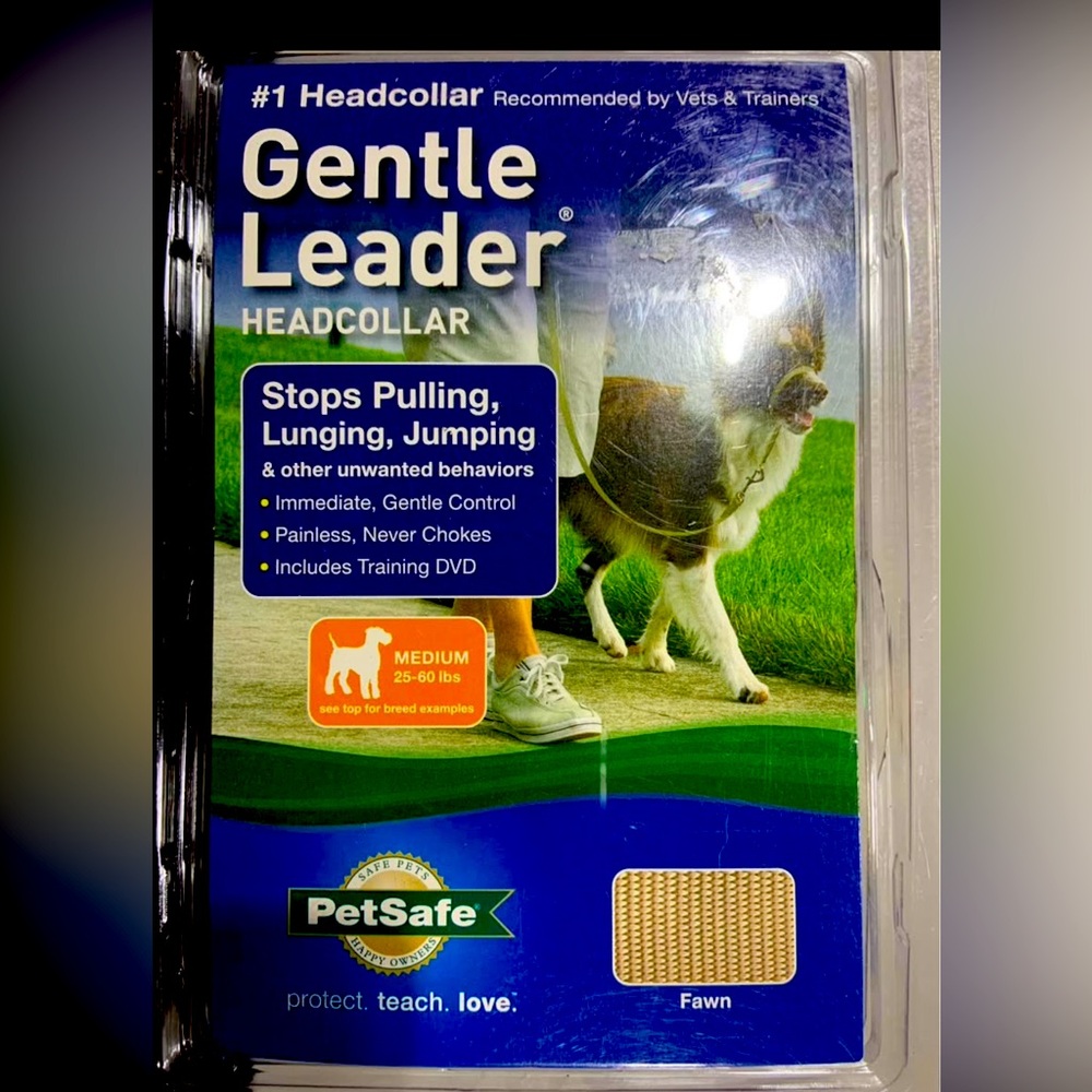 NIB PetSafe Gentle Leader Headcollar - Fawn M